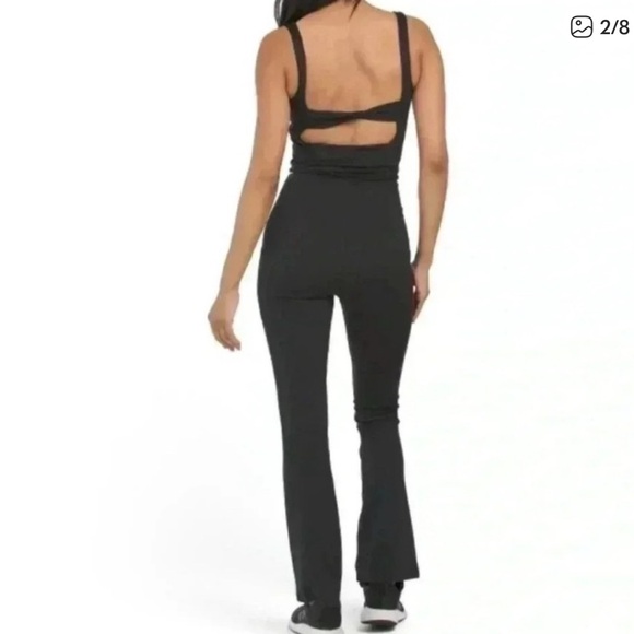 Black Athletic Jumpsuit - Picture 2 of 3